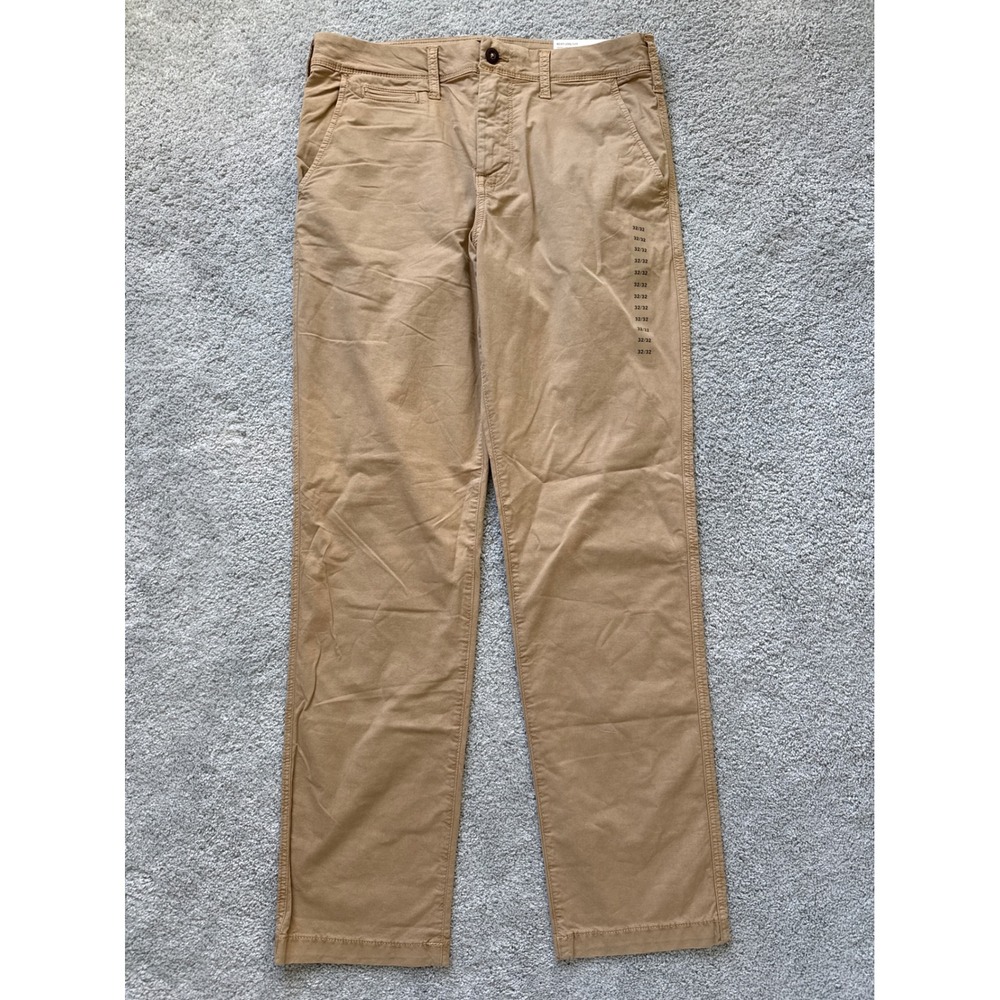 American Eagle Mens Next Level Flex Original Straight Khaki Pants 32x32 NWT